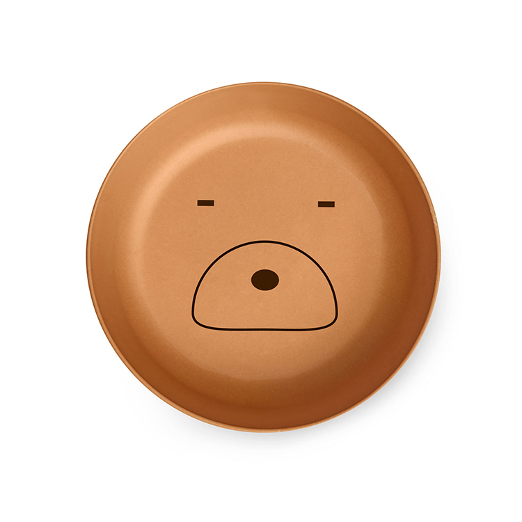 竹纖維兒童餐具組-棕熊 